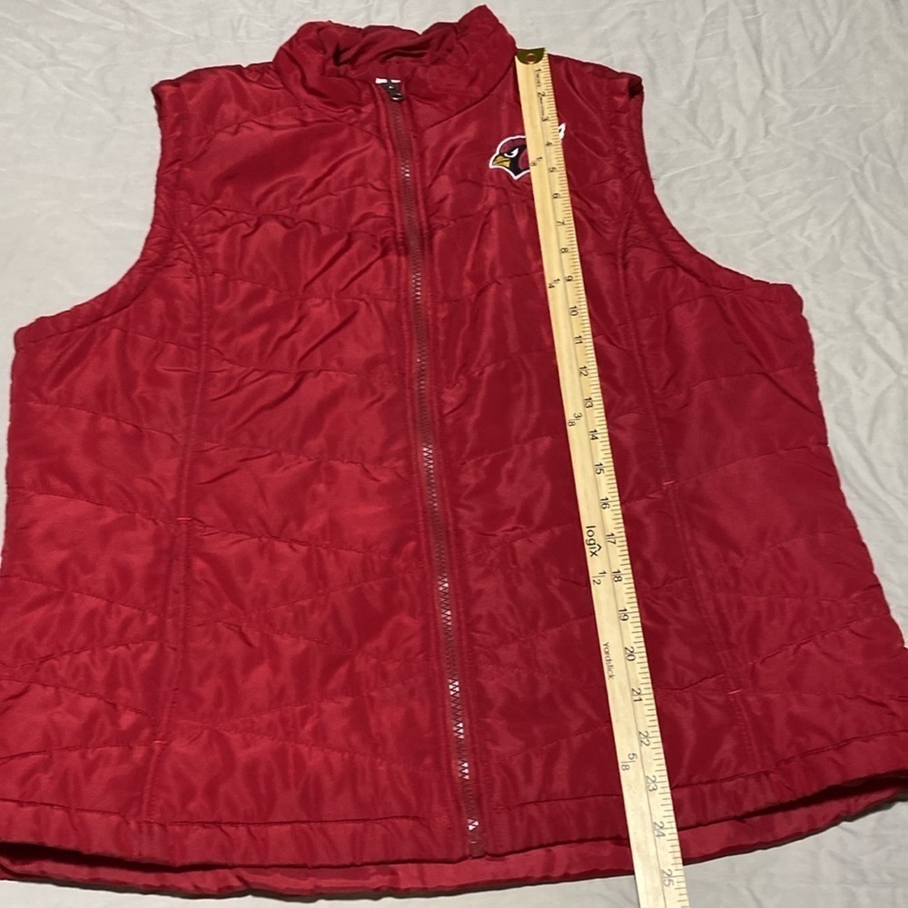 NFL Arizona Cardinals women’s puffy vest size X-Large - Picture 7 of 8